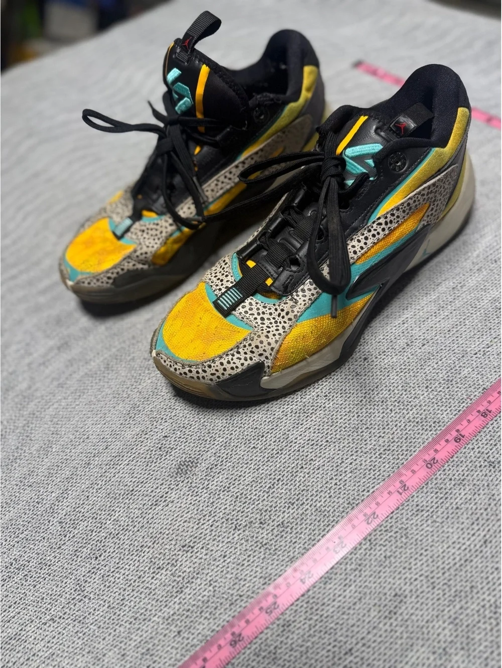 Jordan Why Not? Zer0.1 Yellow & Black Basketball Sneakers